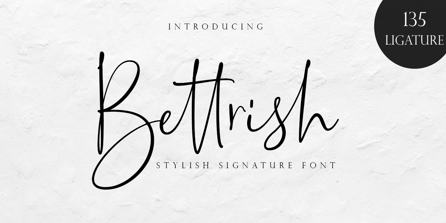 Bettrish Font preview